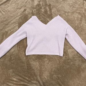 Lavender twist sweater